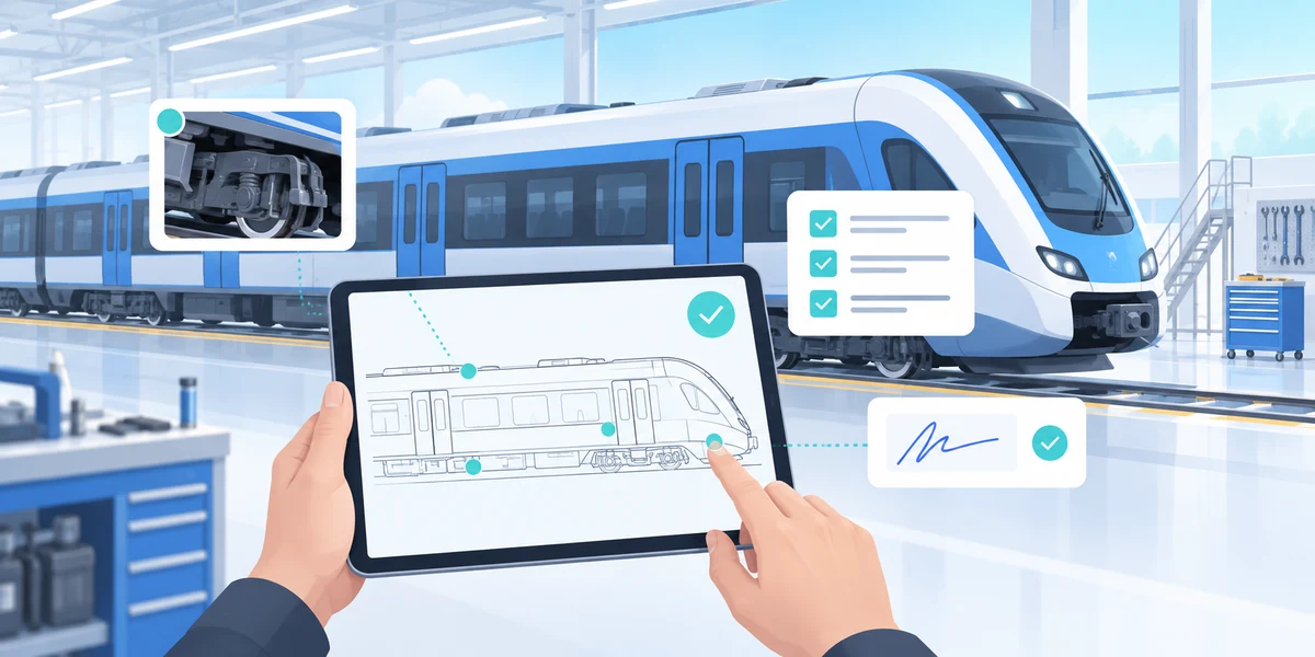 Zur InnoTrans 2026: Schienenfahrzeuge digital übergeben und Schäden dokumentieren